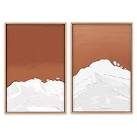 SIGNWIN Framed Canvas Wall Art Colorful Beach Canvas Prints Home Artwork Decoration for Living Room,Bedroom - 16