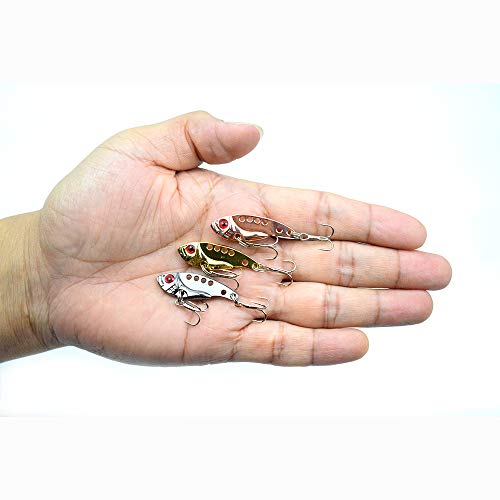 Yialia Vib isca de pesca de metal vibrações vivas isca isca de pesca isca dura artificial isca de pe