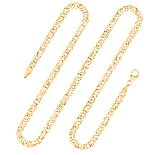 EDELIND Goldkette Damen Herren 375 Echtgold - 3.9 mm Zwillingspanzerkette...