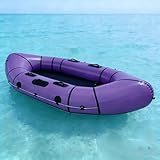 ✧【Ultra-léger】Fabriqué en PVC léger, ce packraft pèse une fraction du poids des bateaux gonflables traditionnels. Il se plie de façon compacte et se range facilement dans un sac à dos, une sacoche de vélo ou un coffre de voiture. Idéal pour les randonneurs, les cyclistes et les voyageurs qui souhaitent explorer des lacs et des rivières isolés sans s'encombrer d'équipement lourd