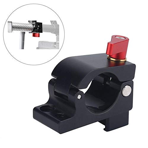 MugastRod Clamp for 25mm-27mm Round Rod/Pipe,Light Mount Stand Bracket Rod Clamp Holder with 3/8in and 1/4in Screw Interface for DJI Ronin-M Feiyu for Zhiyun Monitor Accessory