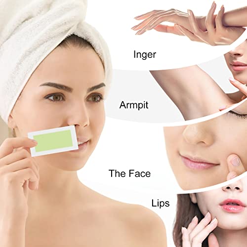 Facial Wax Strips, Hypoallergenic All Skin Types, Facial Hair Removal For Women, At Home Waxing Kit With 40 Face Wax Strips, Gentle And Fast, Working For Face, Eyebrow, Upper Lip, And Chin #TOP4