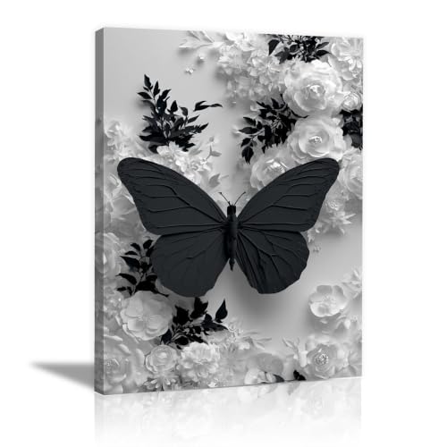 Lienzos decorativos abstractos en blanco y negro para renovar la pared del salón comedor