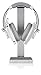 LUXA2 E-One Silver Solid-Metal Aluminum Universal Gaming Headphone Stand/Hanger/Holder for Beats, Senheiser, Sony, Bose, Philips, Audio-Technica, Plantronics, Shure, Jabra, JVC, JBL, AKG, DJ, Gaming Headsets Display HO-HDP-ALE1SI-00