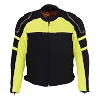 Milwaukee Leather MPM1791 Men's Black and Orange Textile