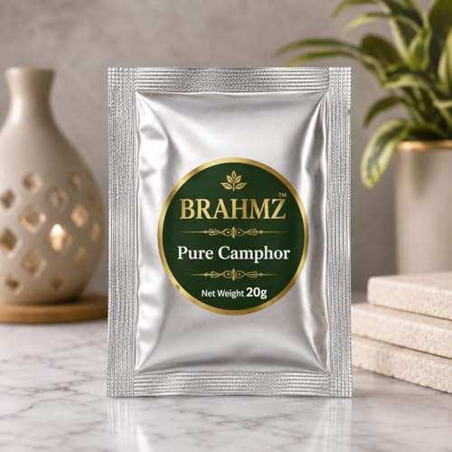 Image of BRAHMZ Ceramic Oil Burner Set of 4 with 20gm Bhimseni Camphor - Aroma Oil Diffuser for Essential Oils, Aromatherapy, Home Fragrance, Meditation, Spa, Yoga & Gifting (with Bhimseni Camphor)