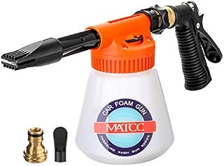 MATCC Car Foam Gun Foam Cannon Blaster and Hose End Sprayer with Adjustment
