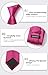 HISDERN Hot Pink Ties for Men Magenta Silk Tie Pocket Square Set Fuschia Formal Business Designer Woven Necktie Handkerchief Wedding Party Neckties