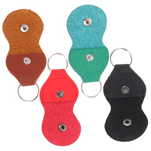 NULYLU Guitar Pick Holder Bag Portable Plectrum Storage Guitar Pick Case Pu Leather Easy to Clean Guitarist's Essential Random