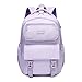 Reqinqin Kids Backpack Boys And Girls Backpack Purple Waterproof School Backpack Suitable for Age for Over 6 Years old Lightweight Purple Travel Toddler Backpackï¼ˆPurple ï¼‰