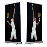 Heavy Duty Retractable Banner Stand 33.5"x80" (WxH) with Padded Canvas Bag (STAND ONLY) (1 Pack)