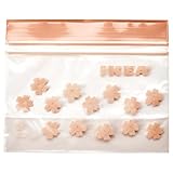 IKEA(イケア) ISTAD／イースタード： ダブルジッパー付きマチありプラスチック袋 0.3ℓ×25枚 保存袋 フリーザーバッグ 繰り返し使える