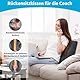 TANYOO Rückenkissen Lendenwirbelstütze für Sofa, Autositz, Rollstuhl Lendenwirbelkissen für Menschen unteren Rückenschmerzen mit Memory Schaum Ergonomisches Lendenkissen Waschbarer Bezug Dunkelgrau