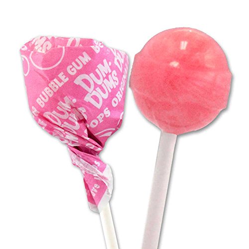Dum Dums Light Pink Bubble Gum 4-75 Count Bags #TOP1