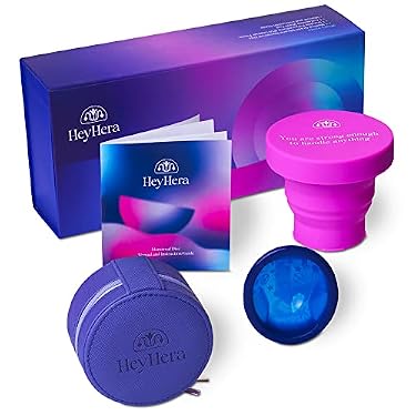 AMAZON - HeyHera Menstrual Disc Reusable, Silicone Menstrual Disc, Comfortable Period Disc, Easy to Use & Extract, Simple to Clean Reusable Menstrual Disc (Regular)