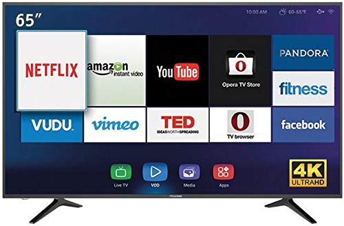 Hisense 65 Inch LED TV 4K Ultra HD Smart - 65A6100UW: Buy Online