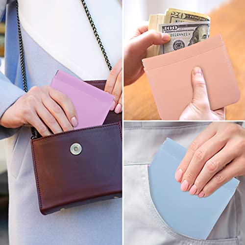 6Pcs Small Makeup Bag for Purse Pouchic Lambskin Pocket Cosmetic Bag Squeeze Top Waterproof Travel Makeup Bag No Zipper Portable Mini Makeup Pouch Self-Closing Colorful Pouch for Women Girls4