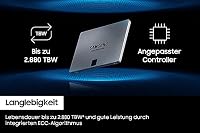 Samsung 870 QVO SATA III 2,5 Zoll SSD, 1 TB, 560 MB/s Lesen, 530 MB/s Schreiben, Interne SSD, schnelle Festplatte als Ersatz für HDD, MZ-77Q1T0BW – Ansicht 5