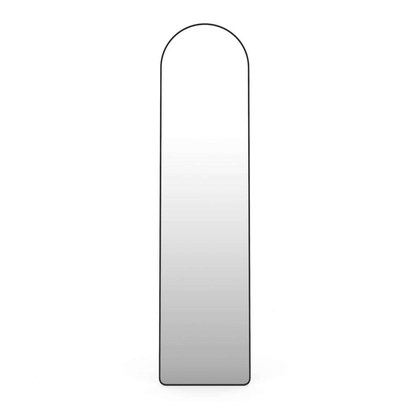 IDMarket - Miroir sur Pied Contour Noir 160 x 40 cm