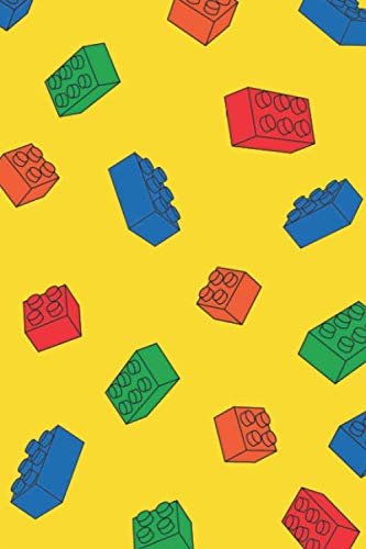Master Builder Journal: Toy Building Blocks 120 Lined Pages Notebook ...