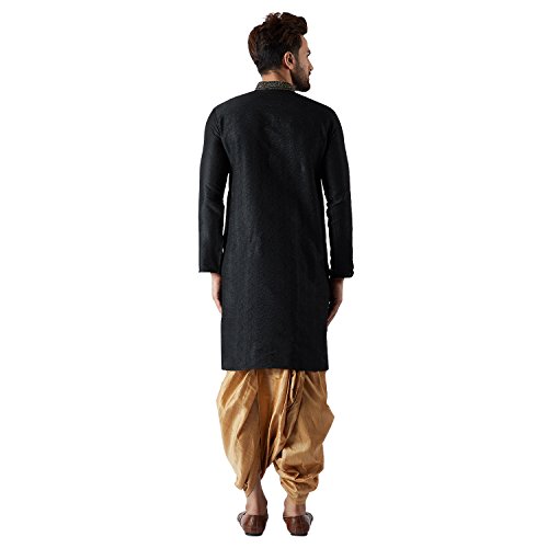 Image of SOJANYA Men's Silk Blend Solid (Since 1958, Kurta & Dhoti Set