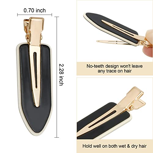Pinzas para el cabello AMCAMI 4 pcs negro y blanco miniatura 2