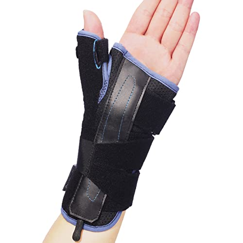 VELPEAU Wrist Brace Thumb Spica Splint Support for De Quervain's Tenosynovitis, Carpal Tunnel Syndrome, Stabilizer for Arthritis, Tendonitis, Sprains, Sports Injuries Pain Relief (Left Hand-L)