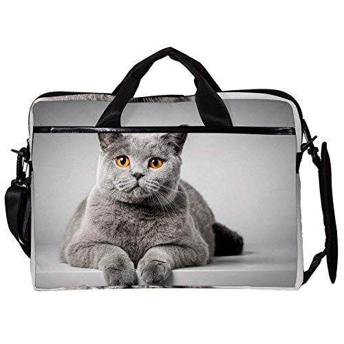 Bolsa bandolera para portátil de 14 a 15.4 pulgadas con estampado original de gato