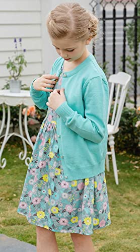 image for SMILING PINKER Girls Cardigan Sweater School Uniforms Button Long Slee