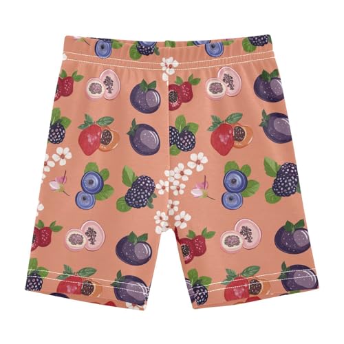 Little Girls Shorts Casual Cotton Khaki Shorts Skater Pants for Vacation 6T Funny Saskatoon Berry Fruit