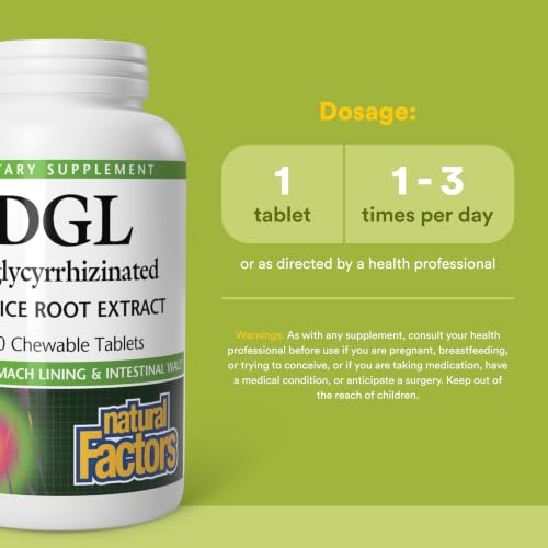Natural Factors DGL Chewable Licorice Root Extract