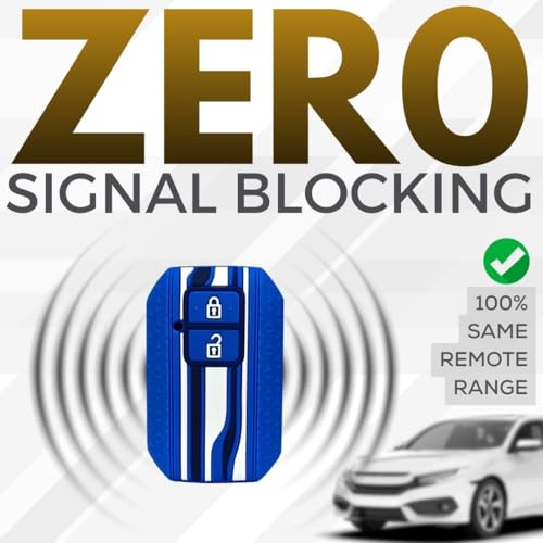 Image of KEYCEPT Tristar Key Cover for Suzuki Swift, Dzire, Ertiga, Baleno, Grand Vitara, Celerio, WagonR, Brezza, Scross, Fronx, Jimny, Ignis 2 Button Remote Key. (Blue)