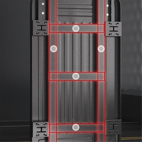 Carretilla plegable multifuncional con ruedas de nailon miniatura 3