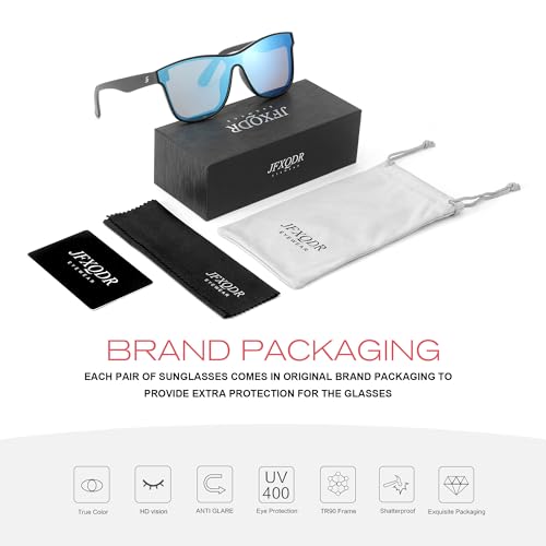 Image of Men's Polarized Sunglasses, Square Rubber Frame Carbon Fiber Temple Fishing Driving Sun Glasses UV Protection RFS8205