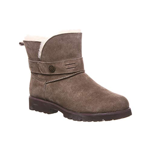 Bearpaw Women's Wellston Seal Brown Size 8 | Women's Boot Classic Suede | Women's Slip On Boot | Comfortable Winter Boot #TOP1