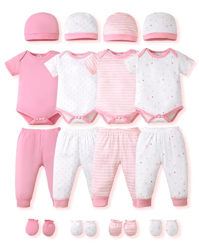 Image of NZRVAWS Newborn Baby Boy Girl Clothes Unisex Preemie Infant Must Have Pants Set Outfits 0-18 Months 20 Pcs Essentials Gift