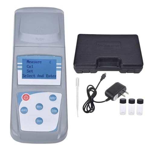 Handheld Digital Turbidity Meter Portable Turbidimeter Kit Tap Water Electronic LCD with Backlight, for Lab Treatment Plant Wine Industry(801)