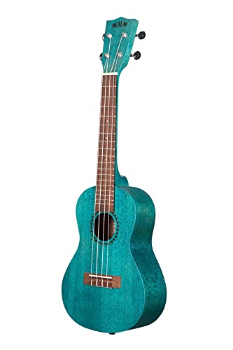 Kala Brand Music Co. AUS-KA-MRT-BLU-C-COMBO-DLX Kala Mrt-Blu-C, Modern Meranti In Watercolors Ukulele - Ocean Blue Concert Bundle With Hard Case, Tuner thumb #3