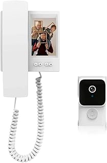 HD Video Türklingel Gegensprechanlage Set, 35 Zoll Display mit und Zwei-Wege-Audio, Kabellos für Türsprechanlage Keine App oder Netzwerk erforderlich