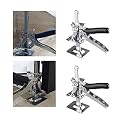 Tile Height Regulator Precision Locator, 2pcs All-Steel Ceramic Tile Height Adjustment lifting Device, Wall Tile Leveling Lifting Construction Tool for Walls Floors Doors Cabinet