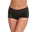 Maidenform Women's Dream with Lace Boyshort, Black, 8