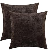 Jeneoo Rustic Farmhouse Burgundy Throw Pillow Covers (Set of 2, 20x20")