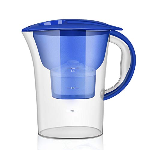 2.5L Transparent Water Pitcher Household Water Bottle Kettle Activated Water Purifier for Purifying Water-Layfoo