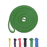 Haploon Resistance Bands Set of 6 Basketball Resistance Band Pull Up Assistance Bands Strong Heavy Duty Stretch Exercise Bands Natural Latex 41 Inch Loop with 1 Pack for Home Fitness (Green 50-120lbs)