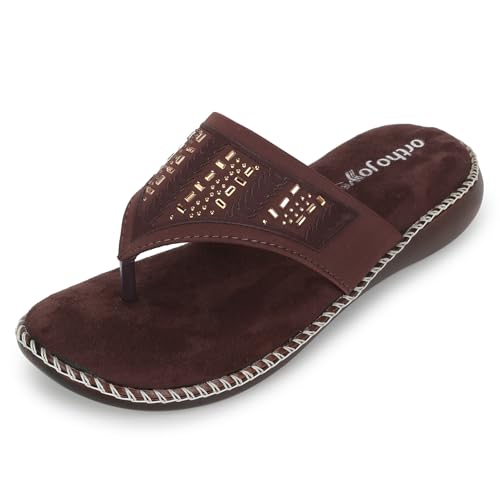 Image of ORTHO JOY doctor Footwear for women|| Fancy Footwear For Women || Orthopedic Women's Fancy Slipper /Sandal For Women