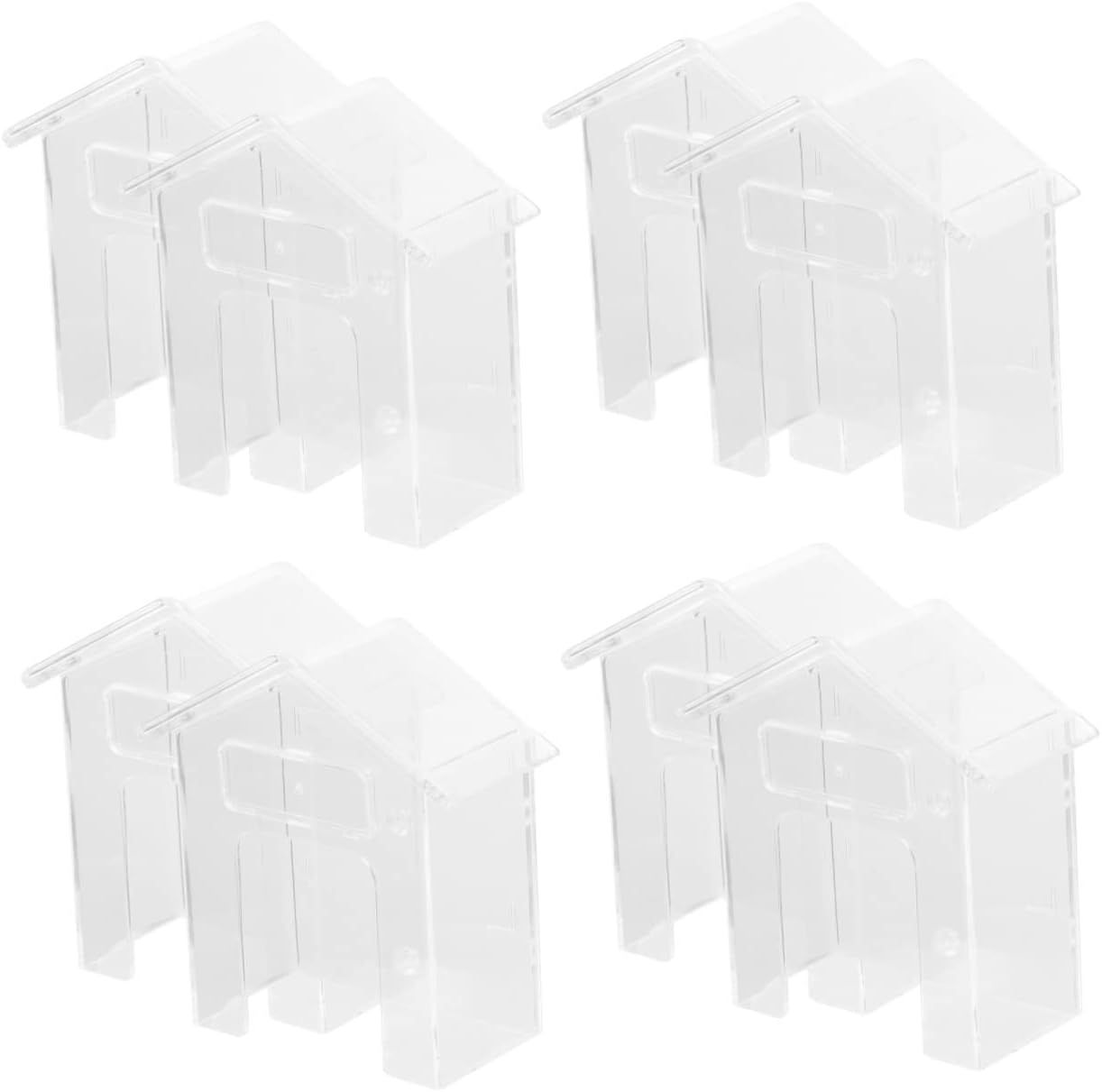 DOITOOL 8pcs Doorbell Chime Covers Transparent Rainproof Protector for Outdoor Use Plastic Shells to Extend Service Life of Doorbell and Guard against