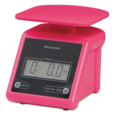 Báscula postal electrónica capacidad 7 lbs plataforma rosa miniatura 3