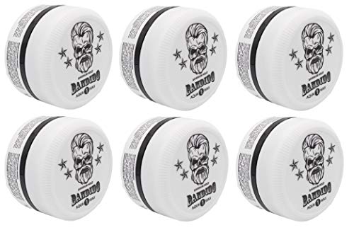 Bandido Aqua Hair Wax Nr.1-8 Matt Fiber Haarwachs Haar Styling Wachs Herren Haargel 150ml Gel Wax Haarwax Matte Look natürliches aussehen Starker Halt für jedes Styling Friseur bedarf (6x, Nr.1)