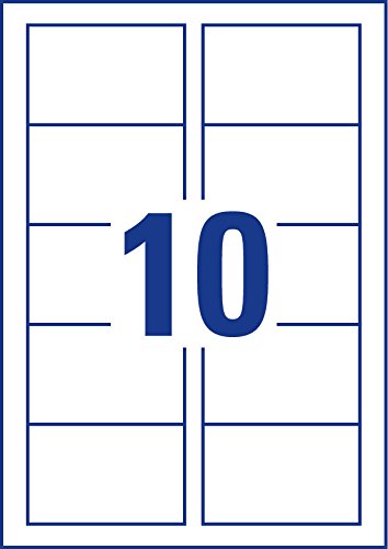 Cartes de visite Quick & Clean finis les bords déchirés support blanc net - 2