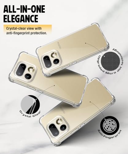 Image of WOW IMAGINE Clear Back Cover Case for Realme 16 Pro 5G Shockproof Soft TPU Case | Cushioned Edges for Ultimate Protection Back Cover Case - Transparent